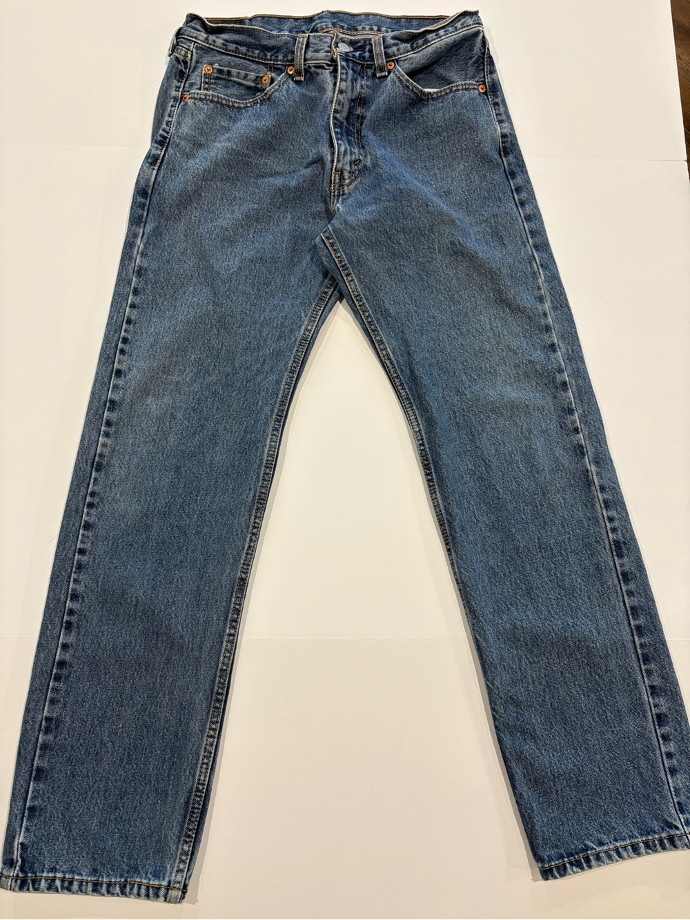 Levi’s‎ 505 Men’s Jeans 33x32 Regular Fit Straight Leg Blue Denim 00505-4886
